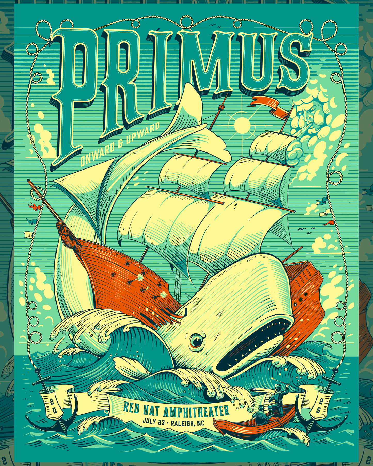 PRIMUS - 18x24in Gig Poster - 7/23/2025 - RALEIGH, NC