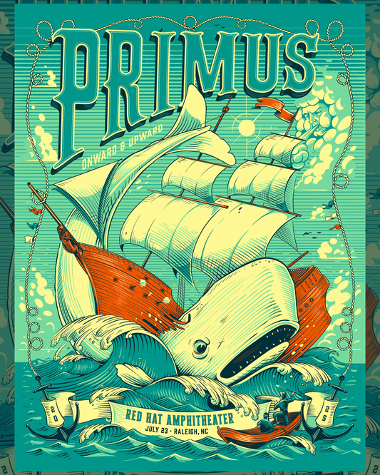 PRIMUS - 18x24in Gig Poster - 7/23/2025 - RALEIGH, NC