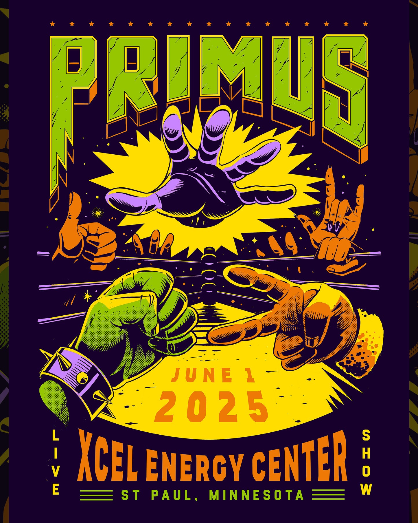 PRIMUS - 18x24in Gig Poster - 6/1/2025 - ST PAUL, MN