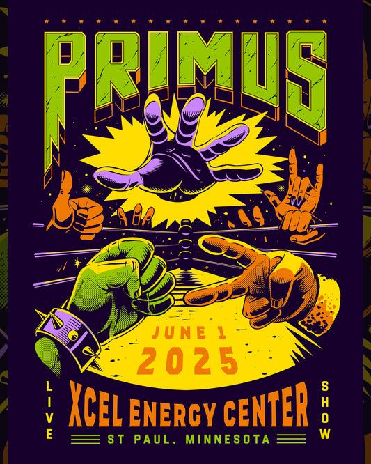 PRIMUS - 18x24in Gig Poster - 6/1/2025 - ST PAUL, MN
